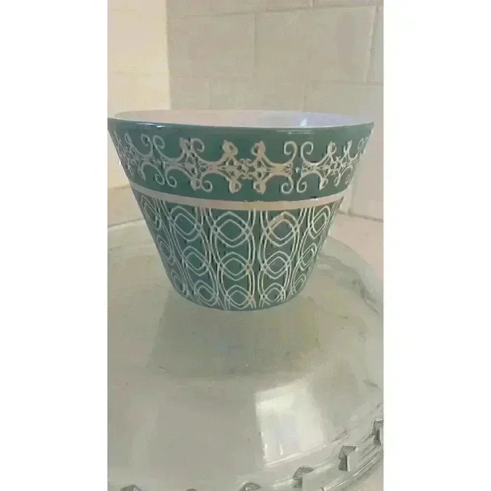 Mulberry Home Collection Tiffany Blue & White Geometric Wide Mouth Coffee Mug